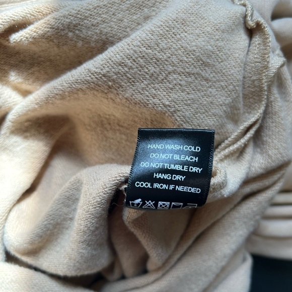 Michael Costello x REVOLVE Juliana Mini Fleece Dress in Taupe Size Small - Picture 6 of 6